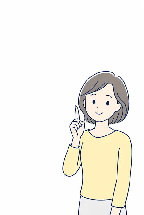 相談前に確認しておきたいことを案内する女性のイメージ